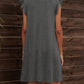 *APP EXCLUSIVE* Round Neck Flutter Sleeve Dress with Pockets