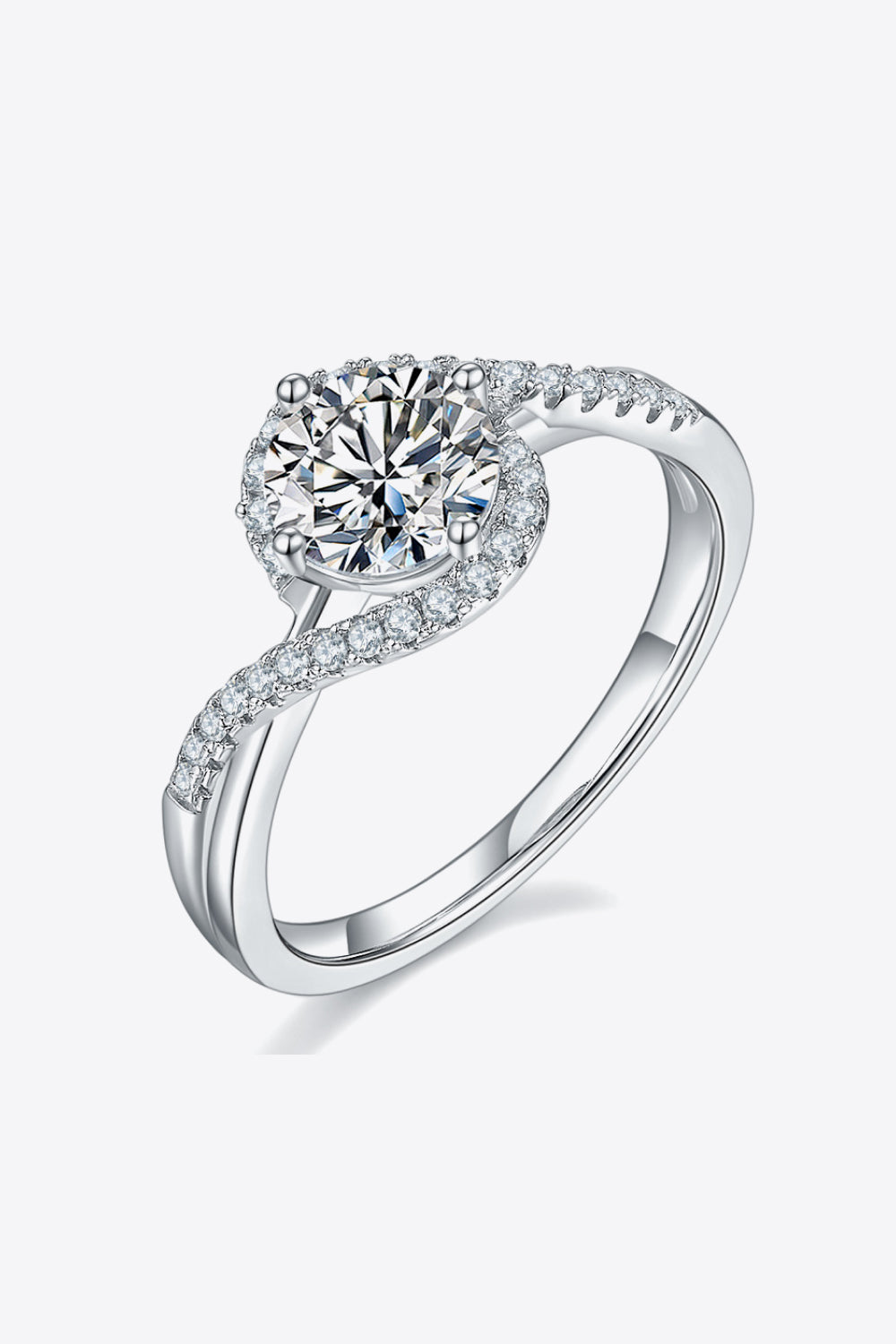 *APP EXCLUSIVE* 1 Carat Moissanite Crisscross Ring