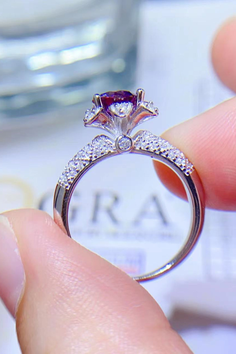*APP EXCLUSIVE* 1 Carat Moissanite 925 Sterling Silver Ring