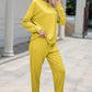 Top and Drawstring Pants Lounge Set