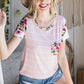 Floral Stripe Pocket Tee