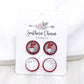 Gnome & Snow White Druzy Stud Set