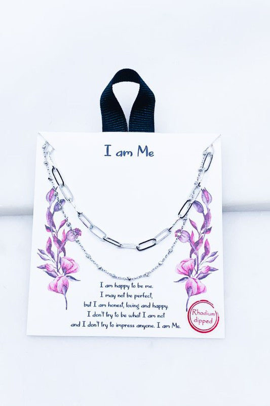 I AM ME Layered Necklace Set