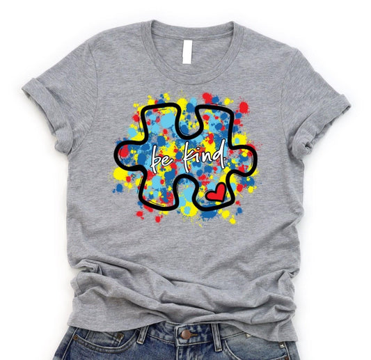 Be Kind Autism Awareness Tee