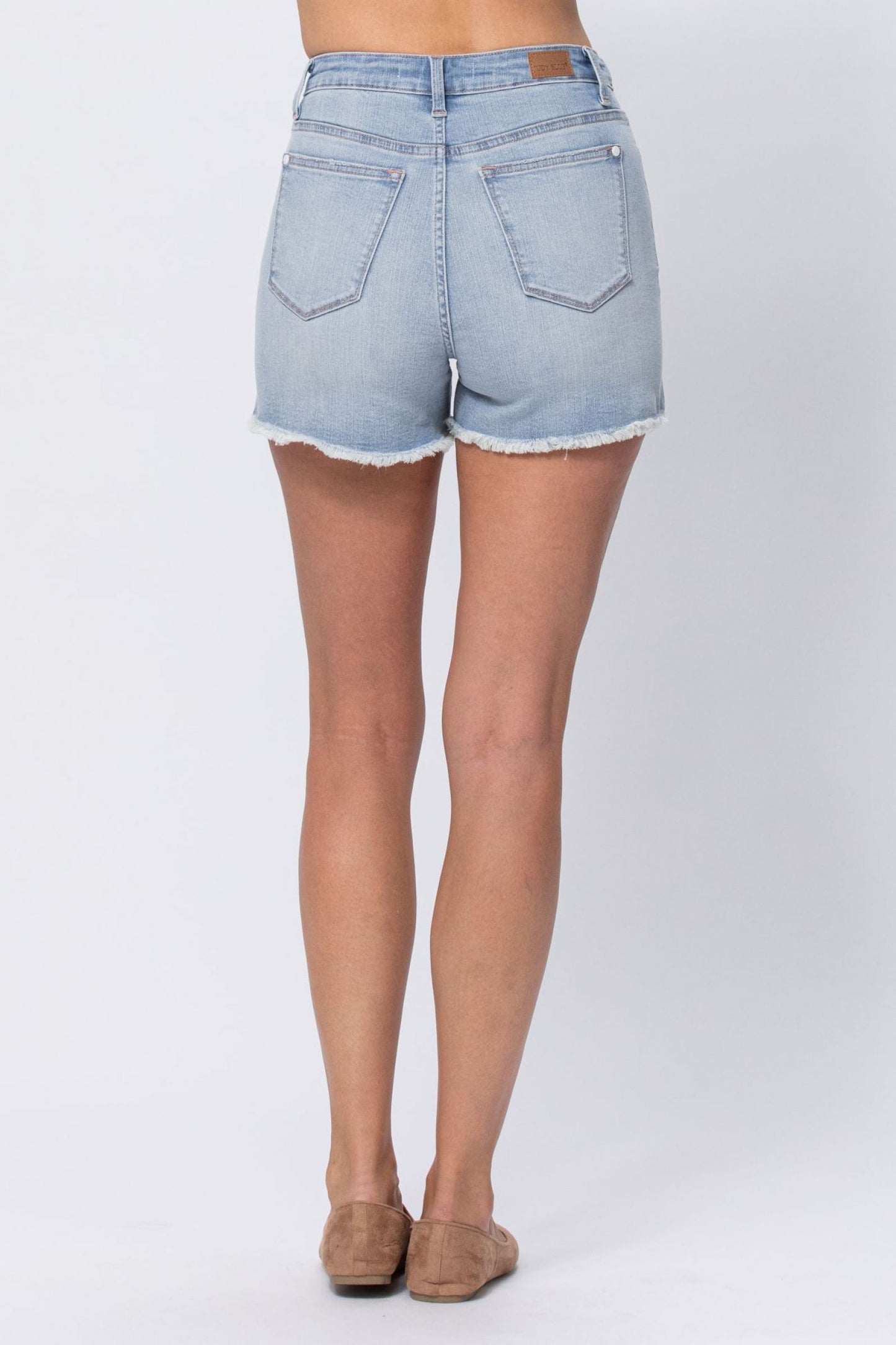 Judy Blue High Waist Braided Waistband Shorts