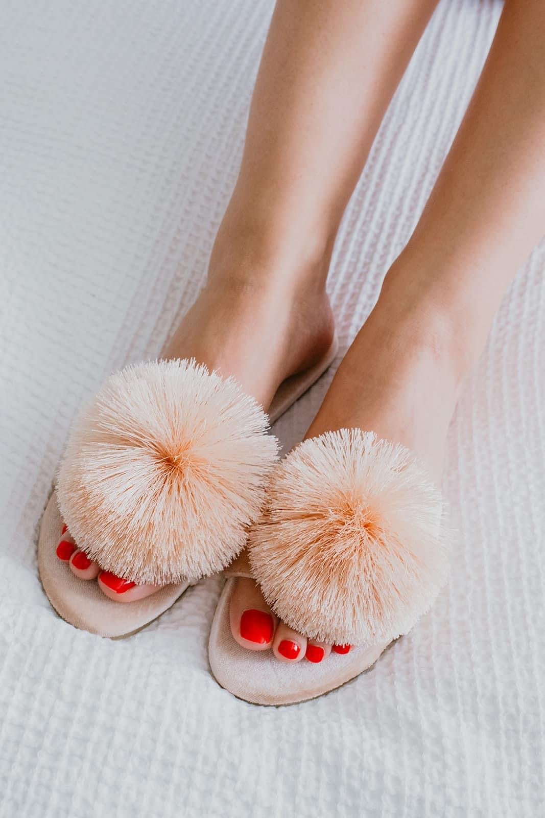 Pom Pom Roll-A-Sole Slippers