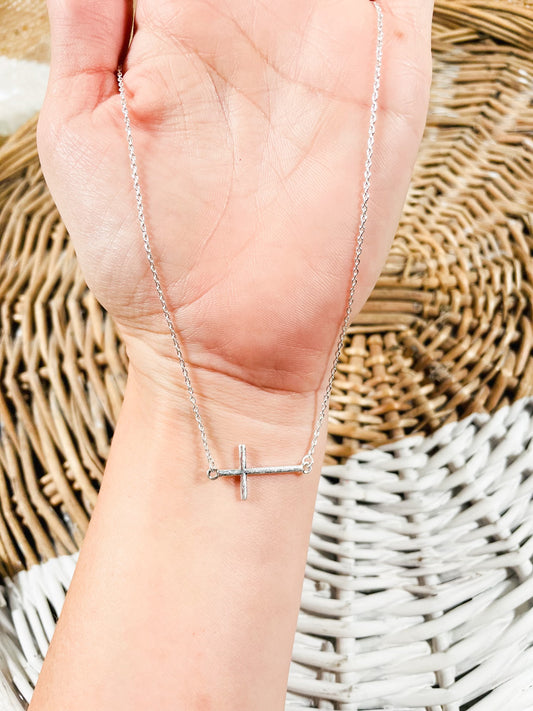 Tiny Cross Necklace
