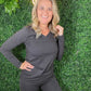 Vneck Top and Leggings Lounge Pajama Set