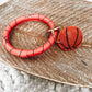 Sparkling Basketball Bangle Keychain