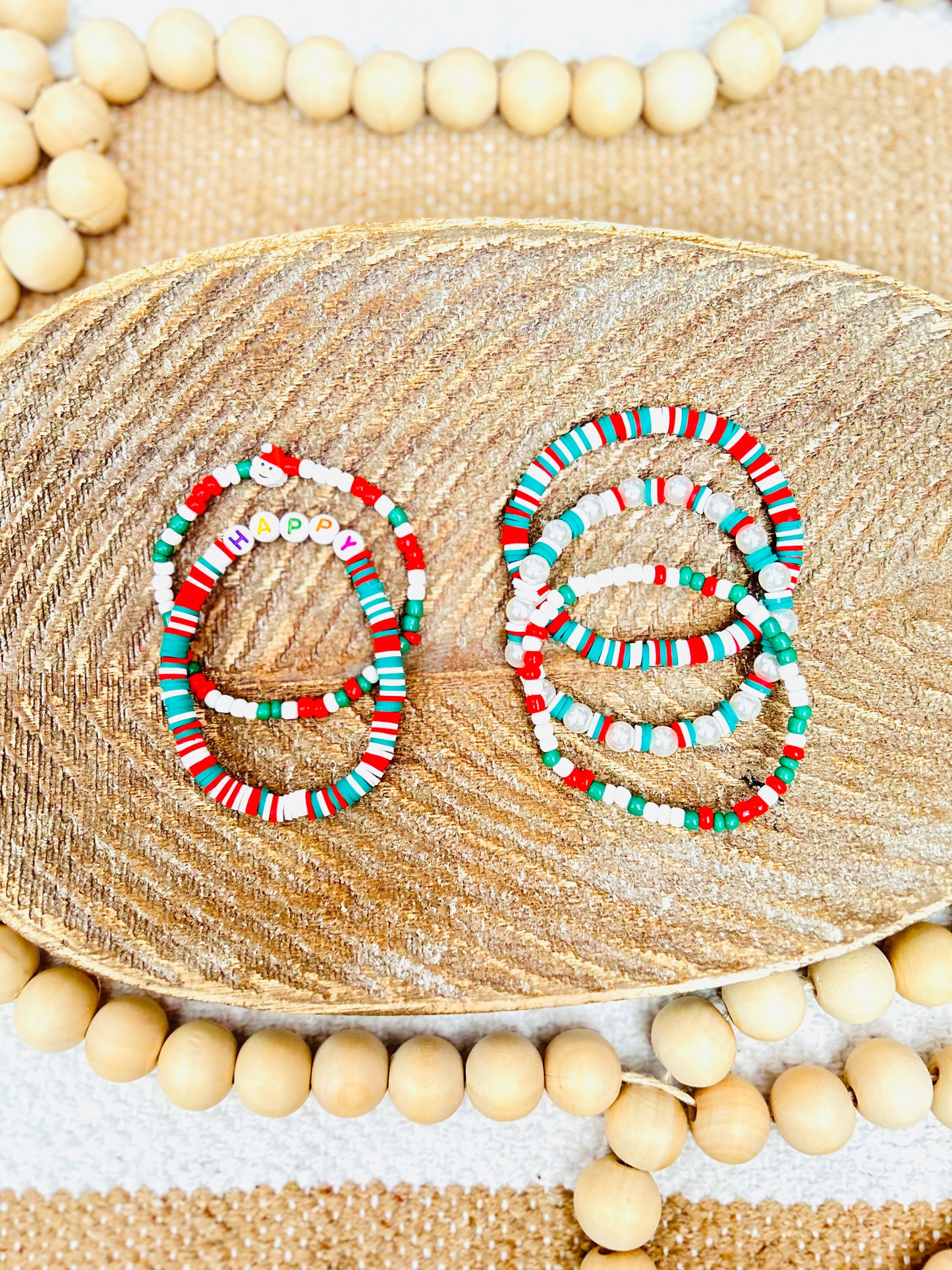 Santa Stack Bracelets (Mommy & Me)