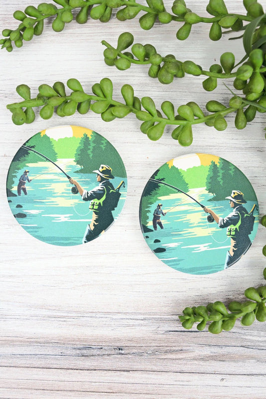 Fishing Car Coasters