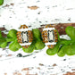 Crystal Football Stud Earrings