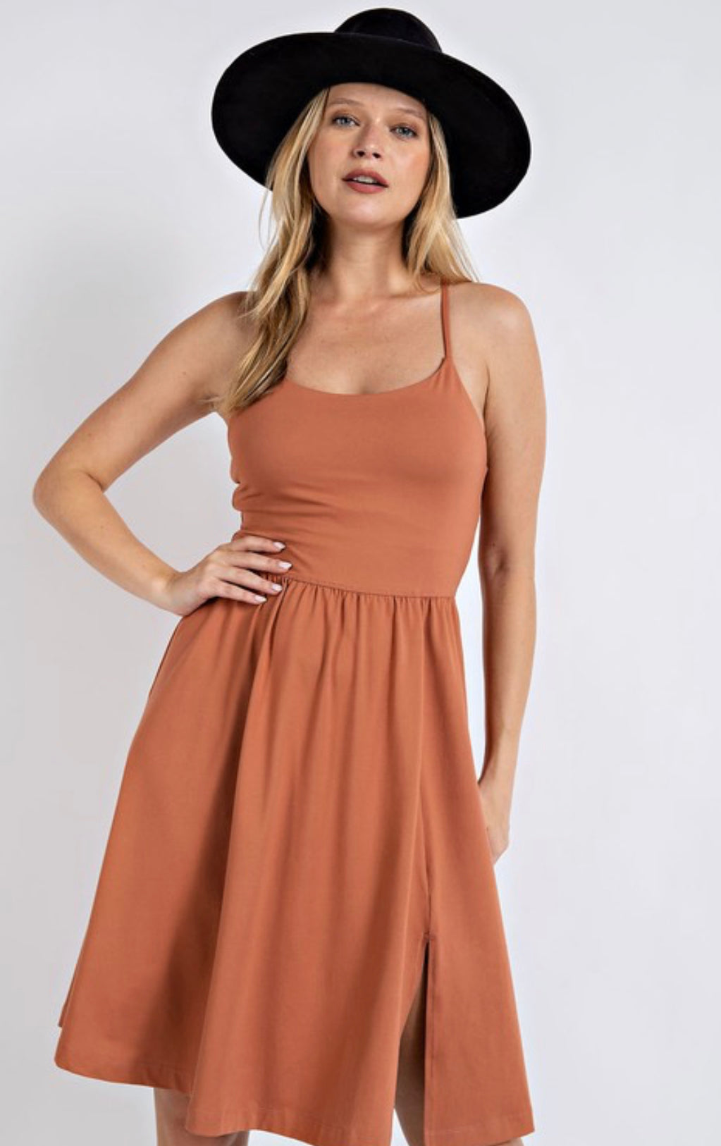 Athleisure Slit Dress