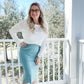 Knit Midi Skirt with Slit