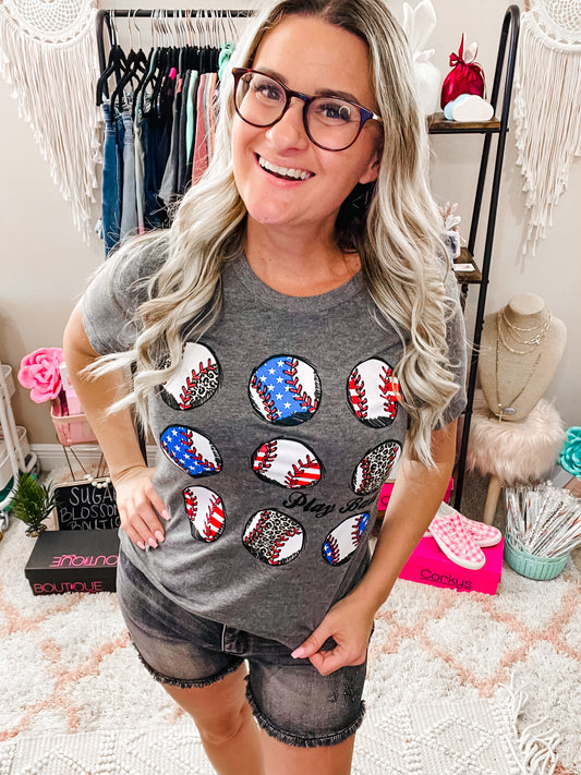 Play Ball Baseball Tee