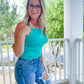 Distressed “Mom” Jeans