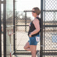 Baseball Denim Shorts