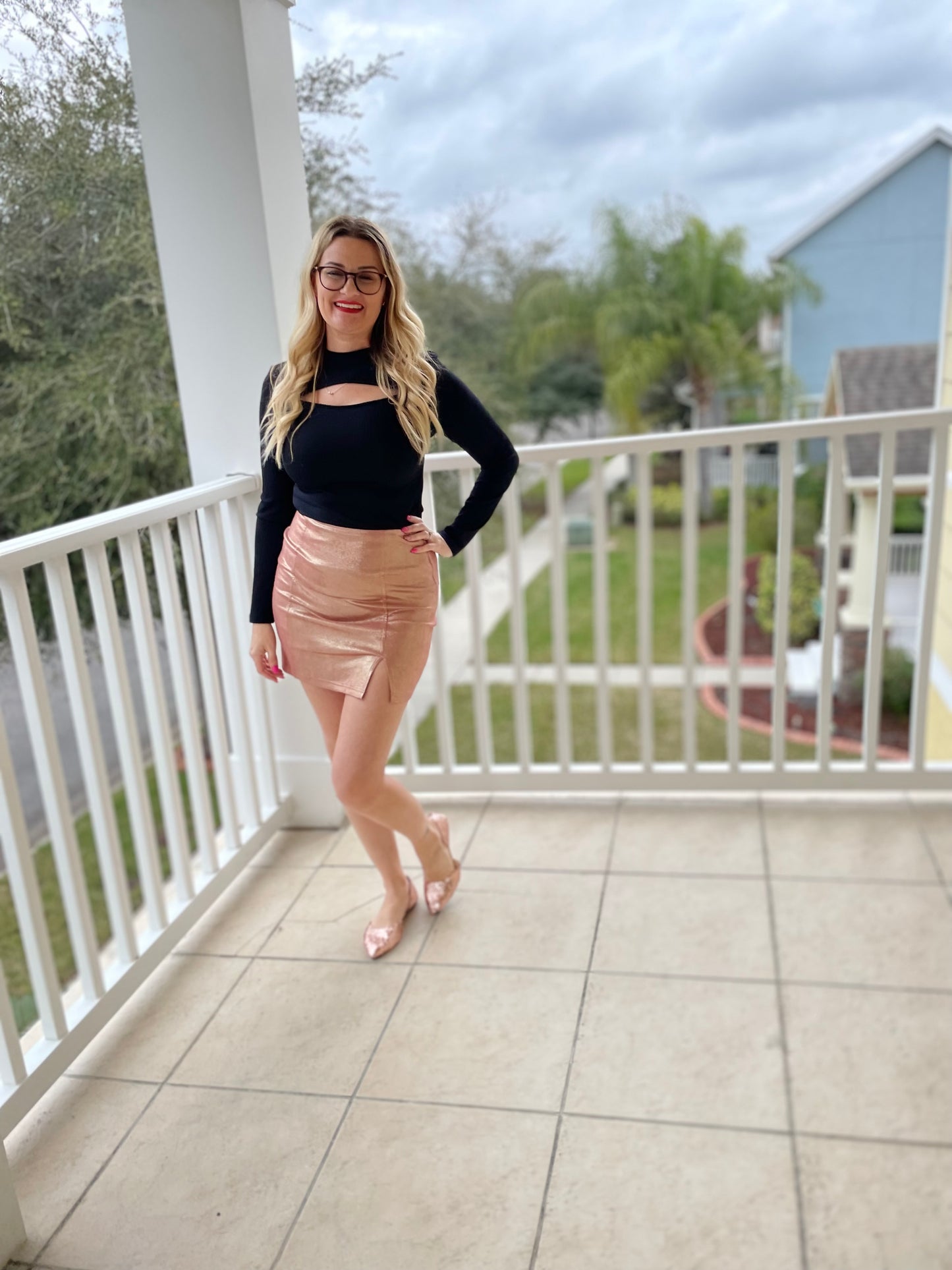 Peek-a-boo Long Sleeve Top