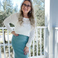Knit Midi Skirt with Slit