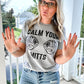 Calm Your Mitts Baseball Tee