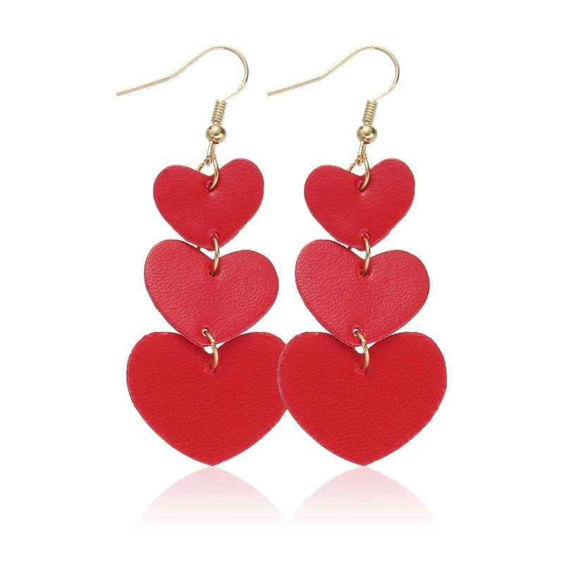 Heart Trio Earrings