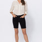 Judy Blue Black Denim Bermuda Shorts