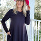Long Sleeve Dress with Pockets