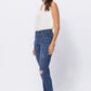 Judy Blue Distressed Boyfriend Pull-on Jeans