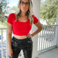 Seamless Ribbed Crop Top