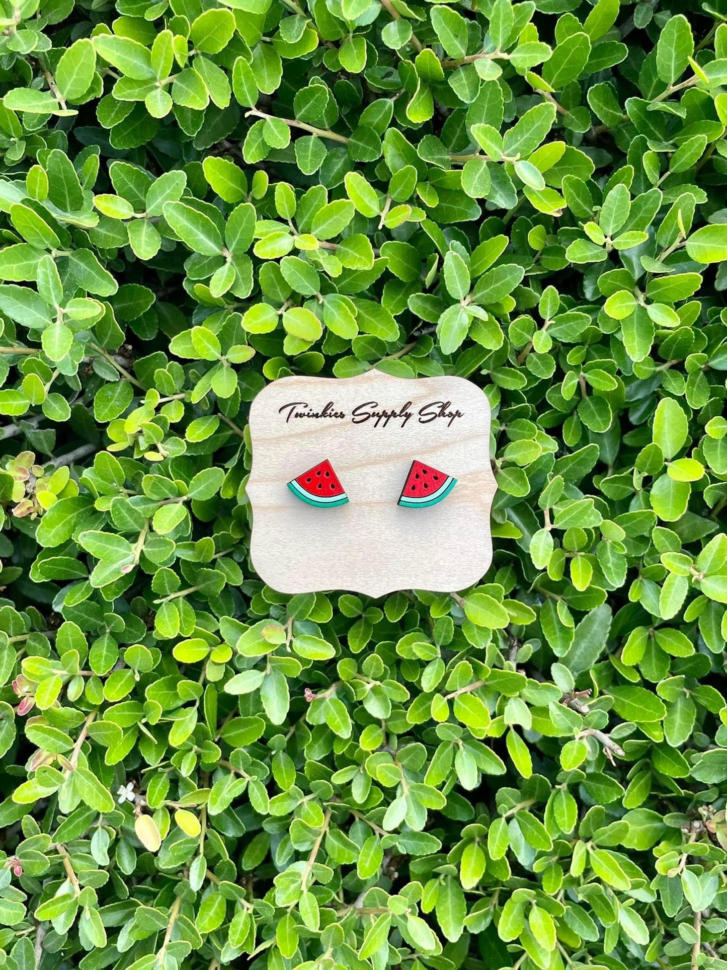 Wooden Watermelon Studs