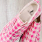 Spring Fling  Pink Checkered  Babalu Slip On Shoes