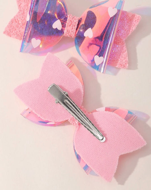 Valentines Heart Hair Clips