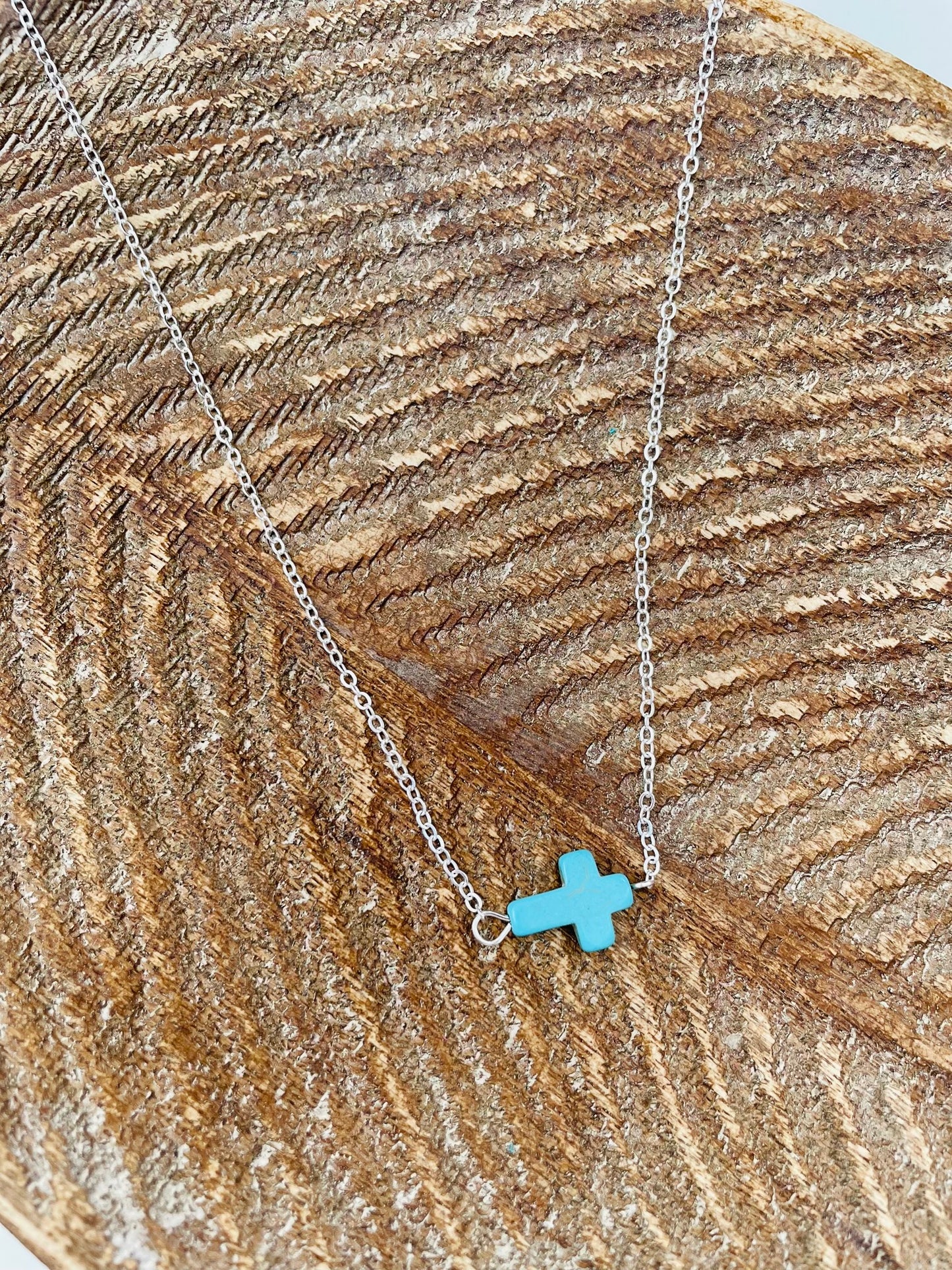 Turquoise Cross Necklace
