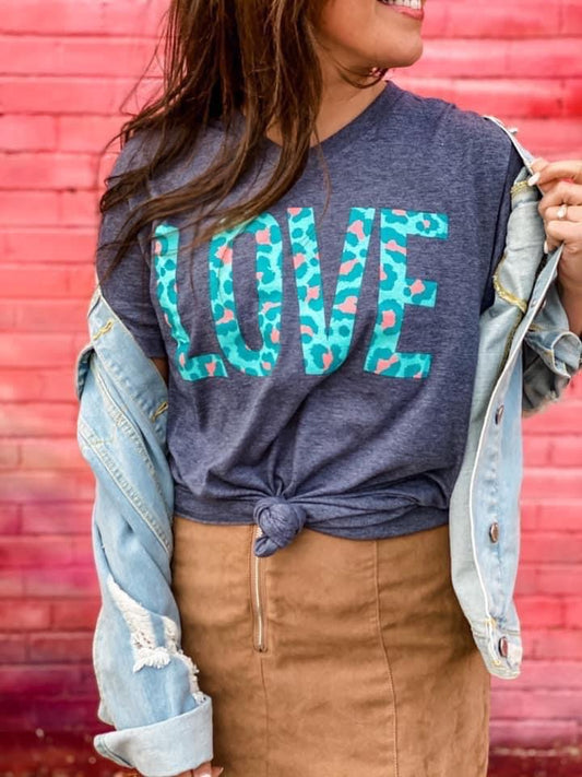 Love Leopard Valentine’s Tee
