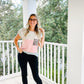 Colorblock Leopard Tee