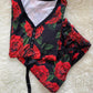 Rose Leggings Material Pajama Set