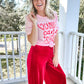 Velvet Wide Leg Pants