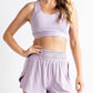 Smocked Running Shorts