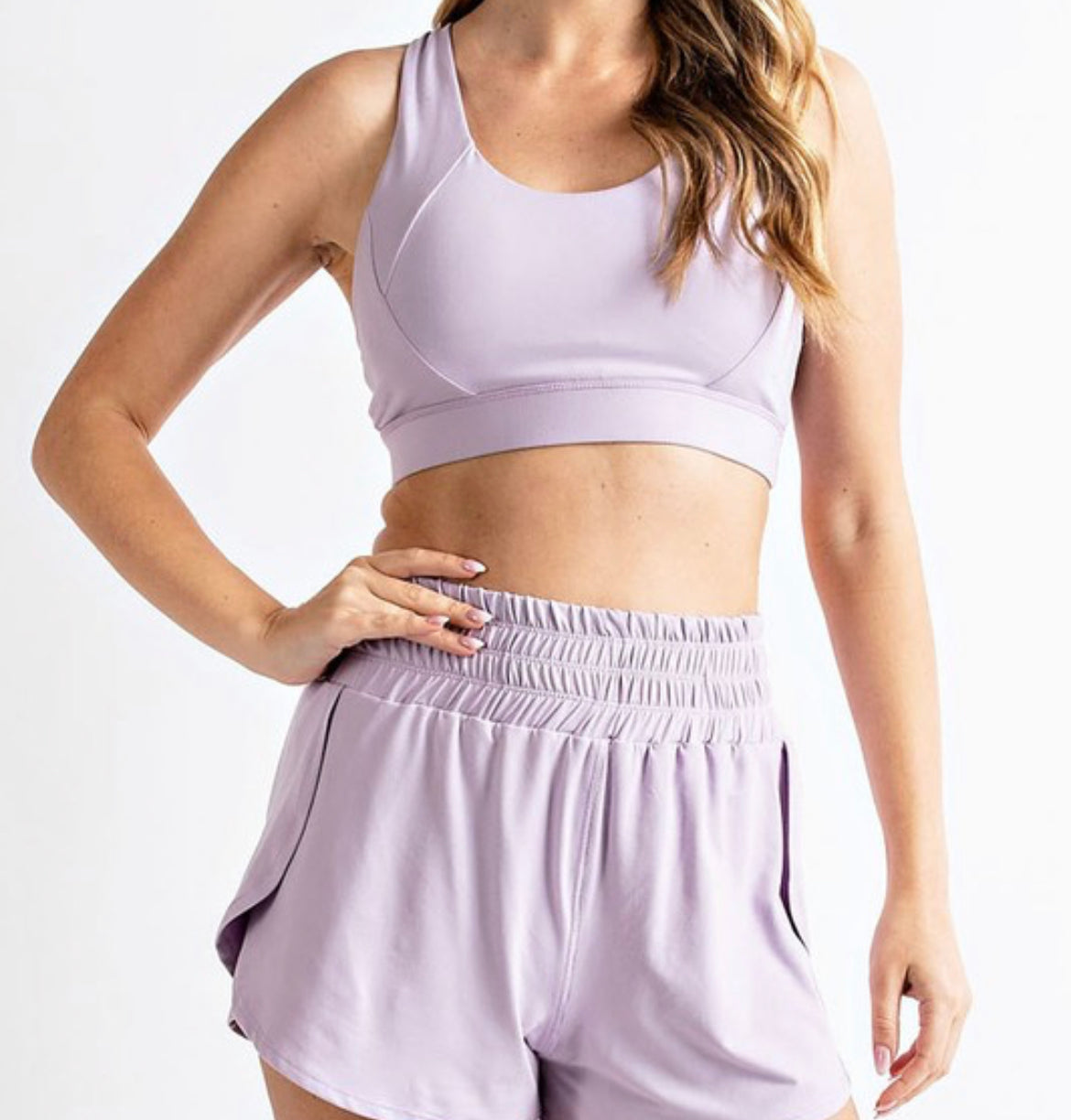 Smocked Running Shorts