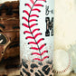 Baseball Mama Leopard Tumbler