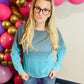 Teal Ombre Pullover