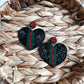 Seed Bead Heart earrings