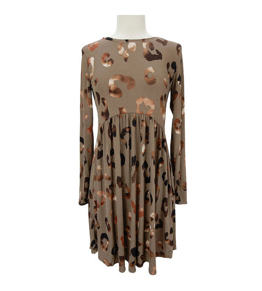 Leopard Babydoll Dress