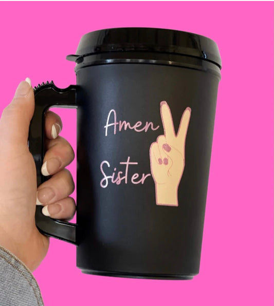 Amen Sister! Travel mug