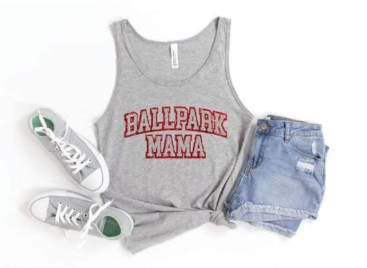 Ballpark Mama Glitter Tank