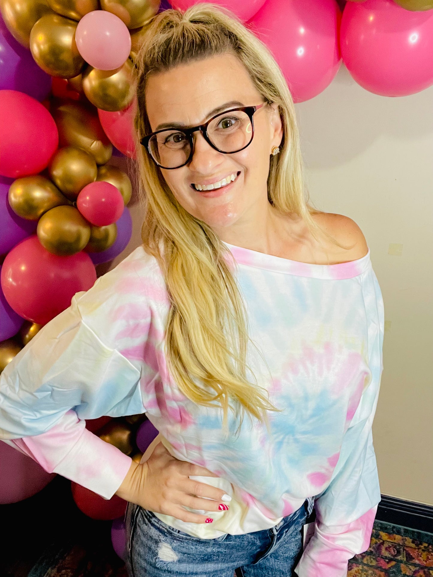 Tiedye Longsleeve Pullover Tee