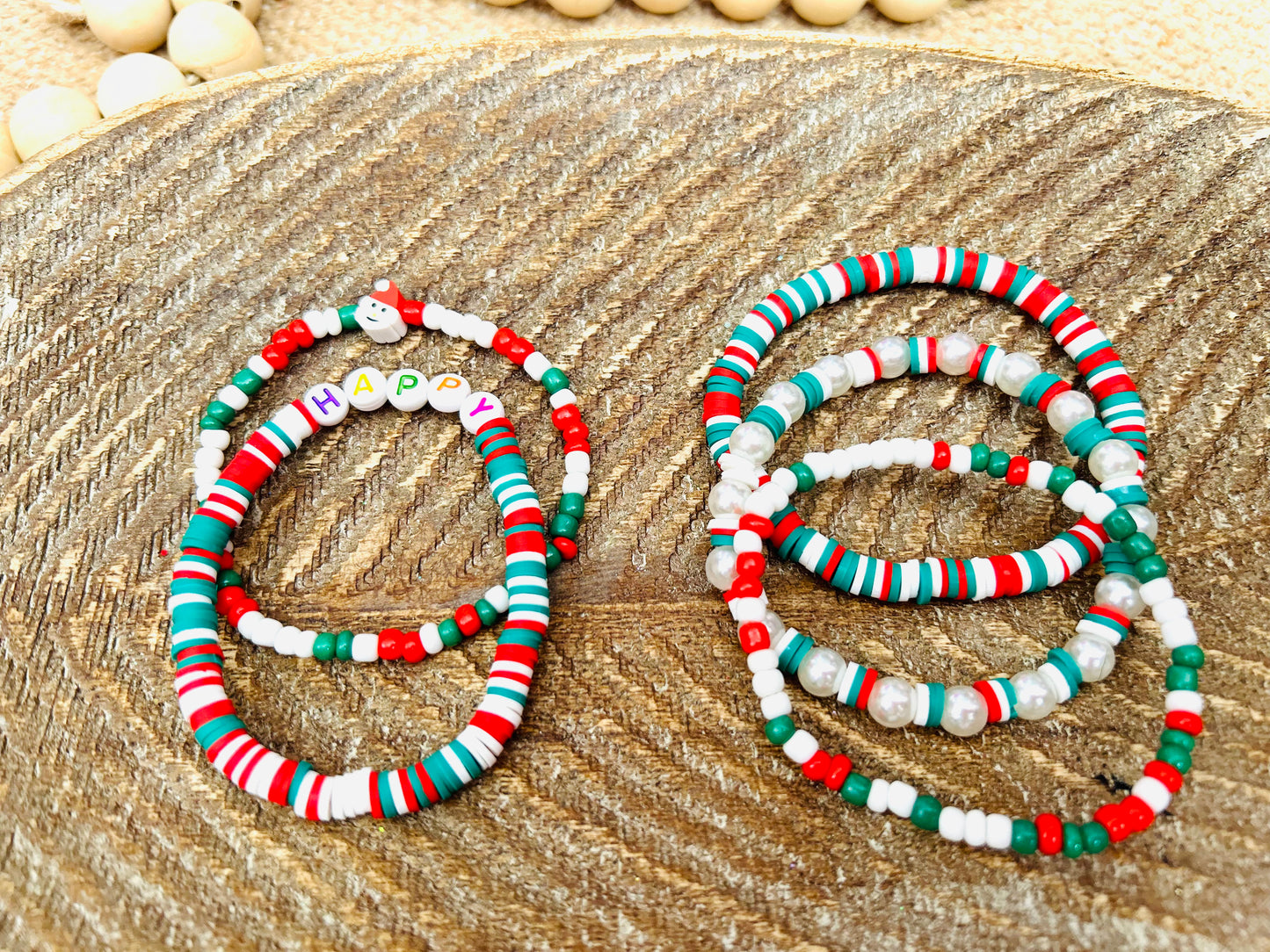 Santa Stack Bracelets (Mommy & Me)