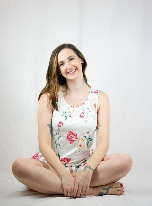Floral Tank Top & Shorts Pajama Set