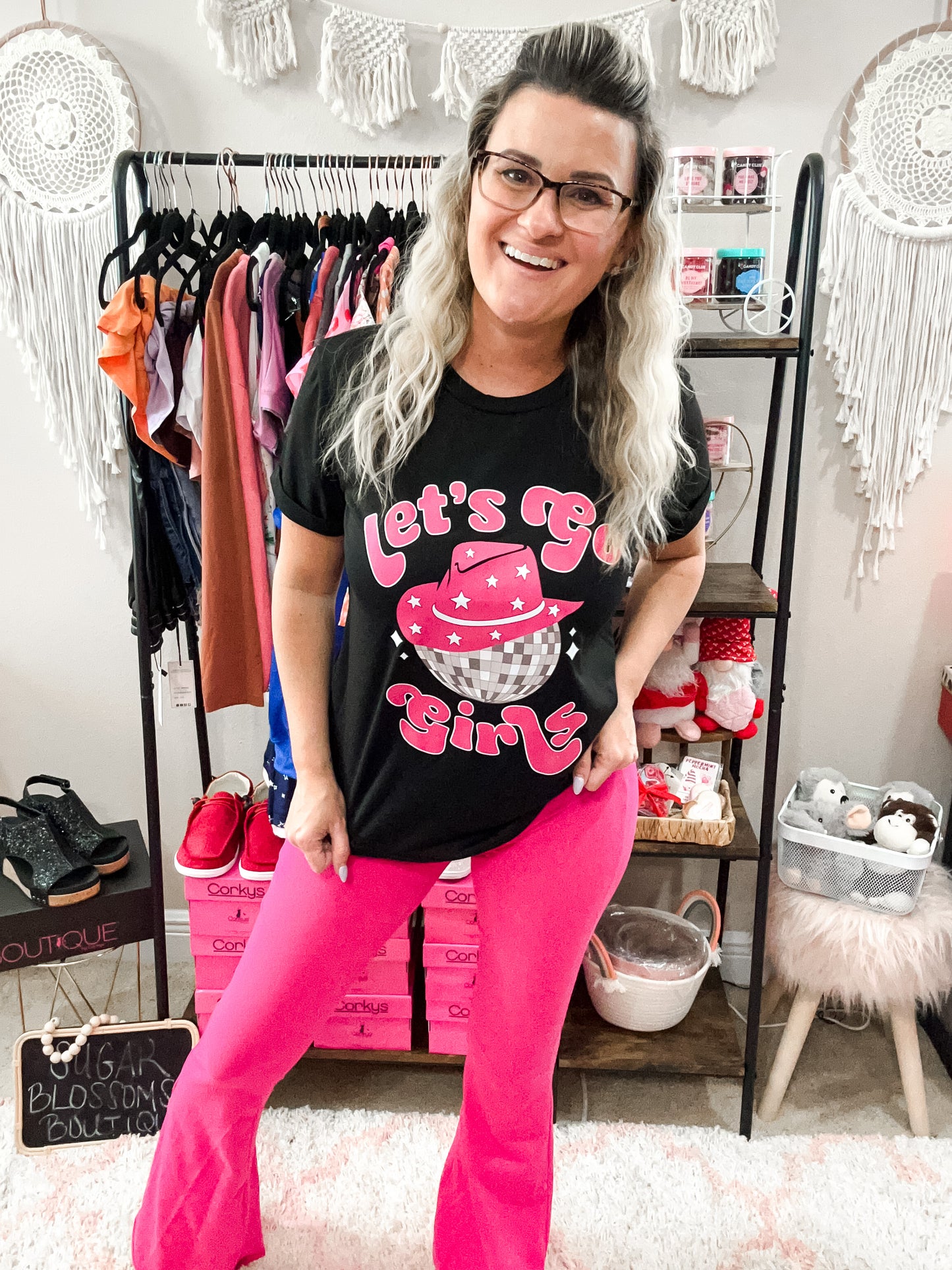 Pink Flare Pants