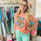 Floral Leopard Cross Tee